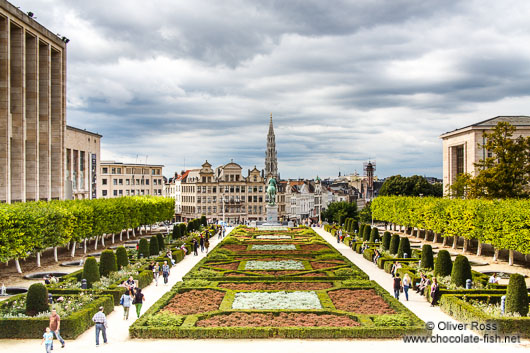 View of Brussels from the Mont des Arts