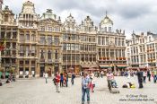 Travel photography:Houses on the Brussels main square (Grote Markt), Belgium