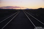 Travel photography:Railroad tracks to ... (in Uyuni), Bolivia