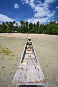 Travel photography:Boat on Boipeba Island beach, Brazil