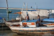 Travel photography:Boats in Boipeba Island harbour , Brazil