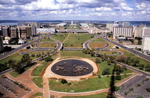 The Eixo Monumental in Brasilia (View from the Television Tower)