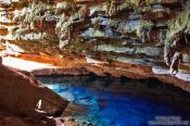 Travel photography:The blue grotto (Gruta Azul) near Lençóis, Brazil