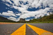 Travel photography:Road leading to the Morro do Pai Inacio near Lençóis, Brazil
