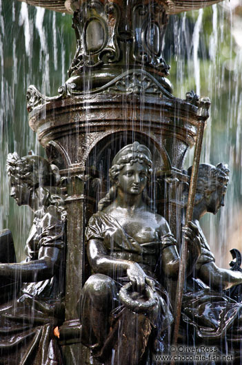 Detail of the fountain in Rio´s Botanical Garden