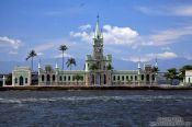 Travel photography:The palace on Ilha Fiscal in Guanabara bay in Rio, Brazil