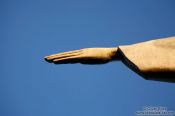 Travel photography:Hand of the Christ on top of Corcovado, Brazil