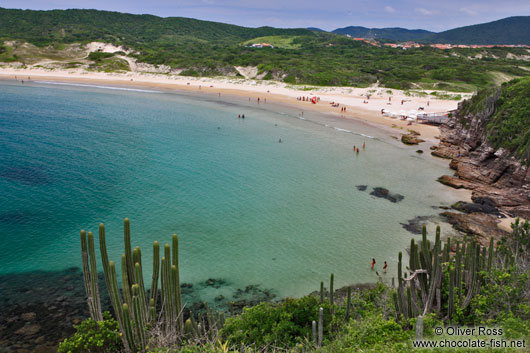 Praia da Concha (horseshoe beach) near Cabo Frio
