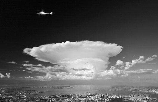 Tall cumulo-nimbus cloud above Rio de Janeiro