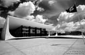 Travel photography:Brasilia Supreme court building by architects Oscar Niemeyer and Lúcio Costa, Brazil
