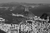 Travel photography:View of the Sugar Loaf (Pão de Açúcar) from the Corcovado in Rio de Janeiro, Brazil