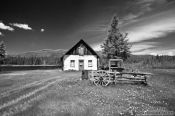 Travel photography:Farm house near Mont Tremblant National Park in Quebec province, Canada