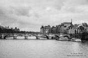 Travel photography:The river Seine with the Pont Neuf in Paris, France