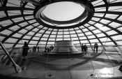 Travel photography:The observation platform at the top of the glass cupola, Germany