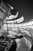 Travel photography:Walkways circle the central mirror construction, Germany