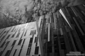 Travel photography:Modern facade in Budapest, Hungary