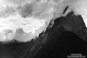 Travel photography:Mitre peak in Milford Sound, Fiordland National Park, New Zealand