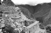 Travel photography:Machu Picchu houses and valley, Peru