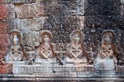 Travel photography:Stone relief at Preah Khan , Cambodia