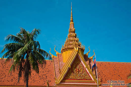 Roof detail of the Royal Palace in Phnom Penh
