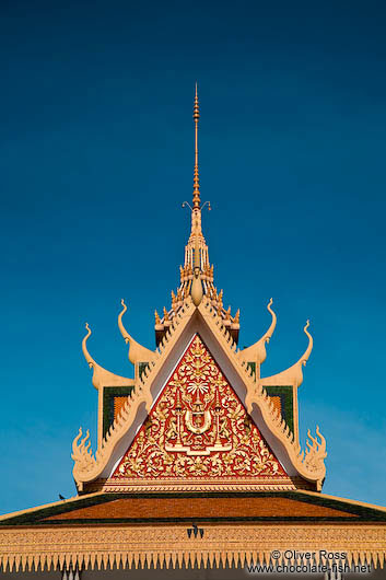 Roof detail of the Phnom Penh Royal Palace 