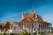 Travel photography:The Silver Pagoda at the Phnom Penh Royal Palace , Cambodia