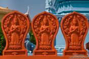 Travel photography:Detail of a temple in the south of Phnom Penh, Cambodia