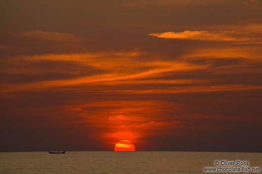 Sunset from Kaoh Ta Kiev Island 