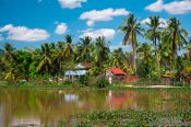 Travel photography:Houses between Sihanoukville and Kampott , Cambodia