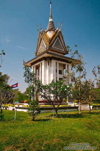 Memorial stupa at the Killing Fields in Choeung Ek