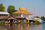 Travel photography:Temple on stilts near Tonle Sap lake, Cambodia
