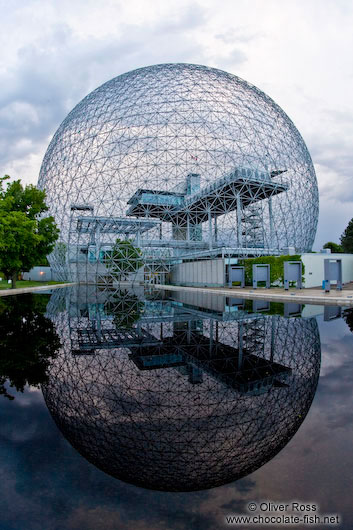 Montreal biosphere with lake