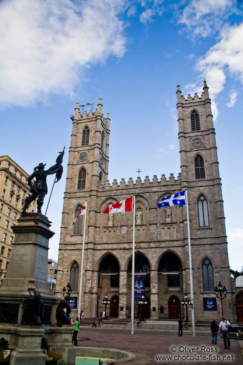 The Basilica de Notre Dame cathedral in Montreal