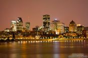 Travel photography:Montreal city skyline by night , Canada