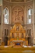 Travel photography:MAin altar inside the Eglise du Gesu church in Montreal, Canada