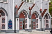 Travel photography:Entrance to the United Church in St. John´s, Canada