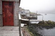 Travel photography:Wooden shacks in St. John´s harbour, Canada