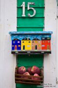 Travel photography:St. John´s letterbox with apples , Canada