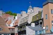 Travel photography:Old houses in Quebec´s lower old town (basse ville), Canada