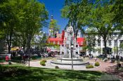 Travel photography:The Place d´armes square in Quebec, Canada