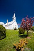 Travel photography:Church in a small town near Quebec´s Mont Tremblant National Park, Canada