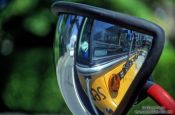 Travel photography:School Bus Mirror, Canada