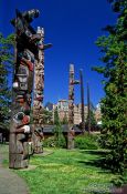 Travel photography:Totem Poles in Victoria, Vancouver Island, Canada