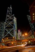 Travel photography:Hong Kong downtown at night , China