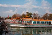 Travel photography:Tourist boats on Erhai Lake near Dali, China
