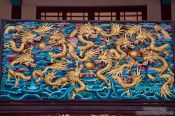 Travel photography:Carved wooden display in Kunming´s Yuantong temple , China