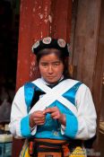 Travel photography:Girl with traditional Naxi dress in Lijiang, China