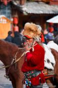 Travel photography:Lijiang horse man , China