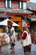 Travel photography:Lijiang horse men, China