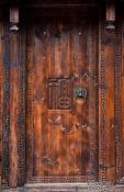 Travel photography:Old wooden door in Lijiang, China